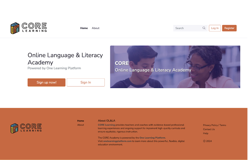 CORE Academy Powered by One Platform